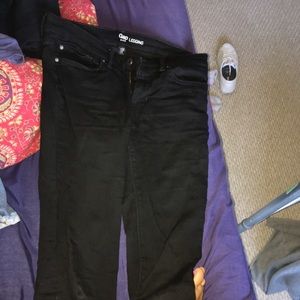 low rise black gap jeans
